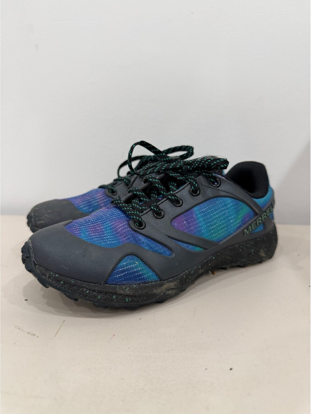 Merrell Trail Running Shoes in Blue and Black, Kids 1 - Picture 2 of 10